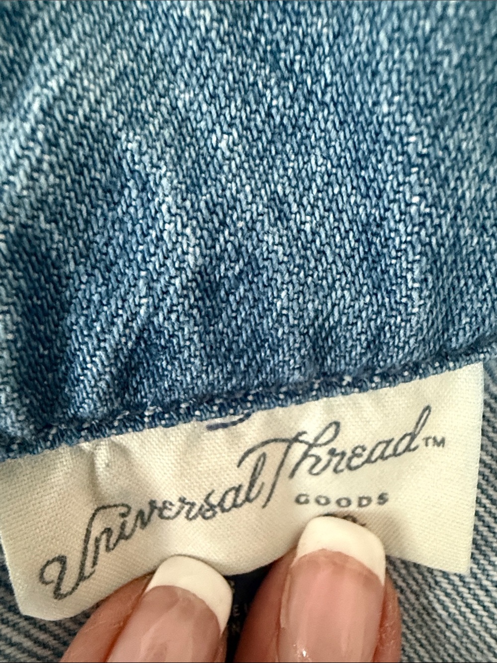 Universal Thread Light Blue Denim Cargo Jumpsuit - Picture 4 of 5